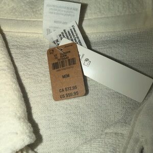 PINK Victoria's Secret Cream Button-Up Cozy Top